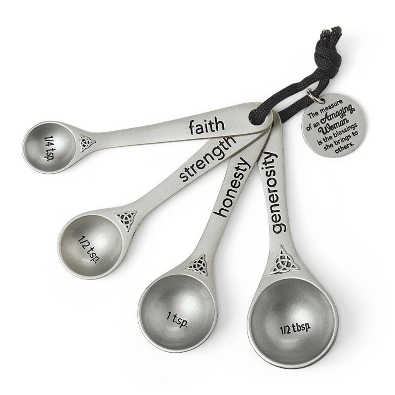 CA Gift 135099 Amazing Woman Measuring Spoons - Set of 4