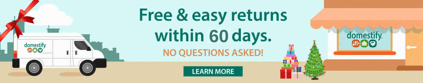 Free 60 Day Returns No Questions Asked