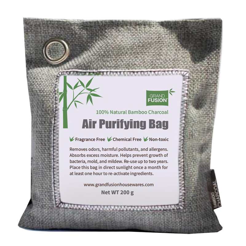 Bamboo Charcoal Air Purifying Bag 2 Pack (200G EACH)