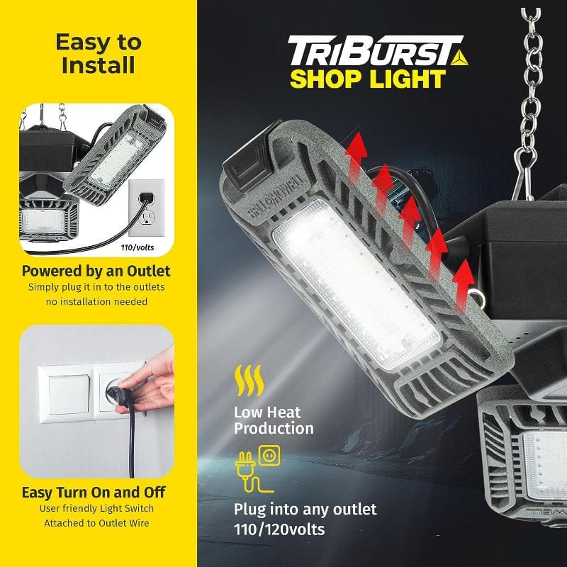 Bell+Howell Triburst LED Shop Light EM1078