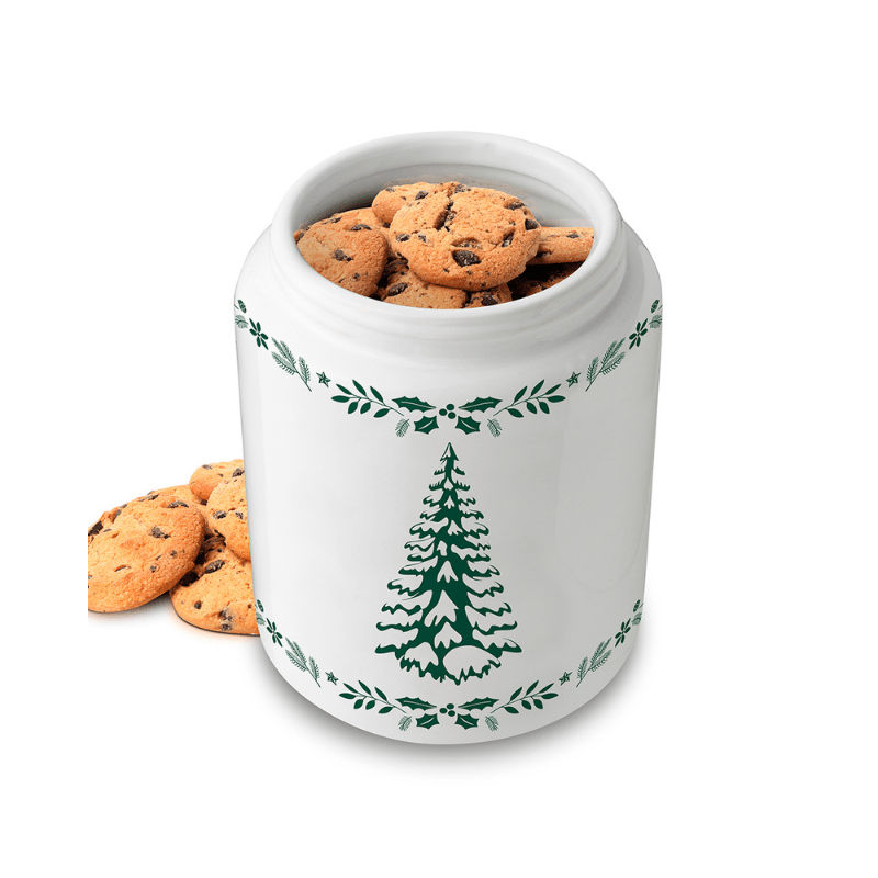 Ceramic Christmas Tree Cookie Jar PG94079-GREEN