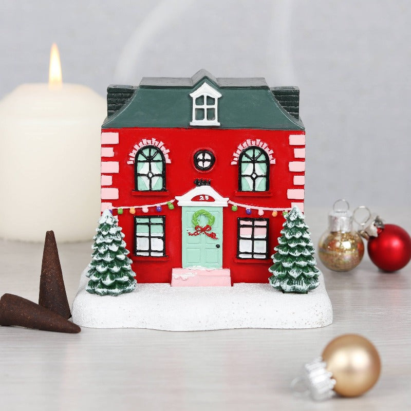 Christmas House Incense Cone Burner CR_01320