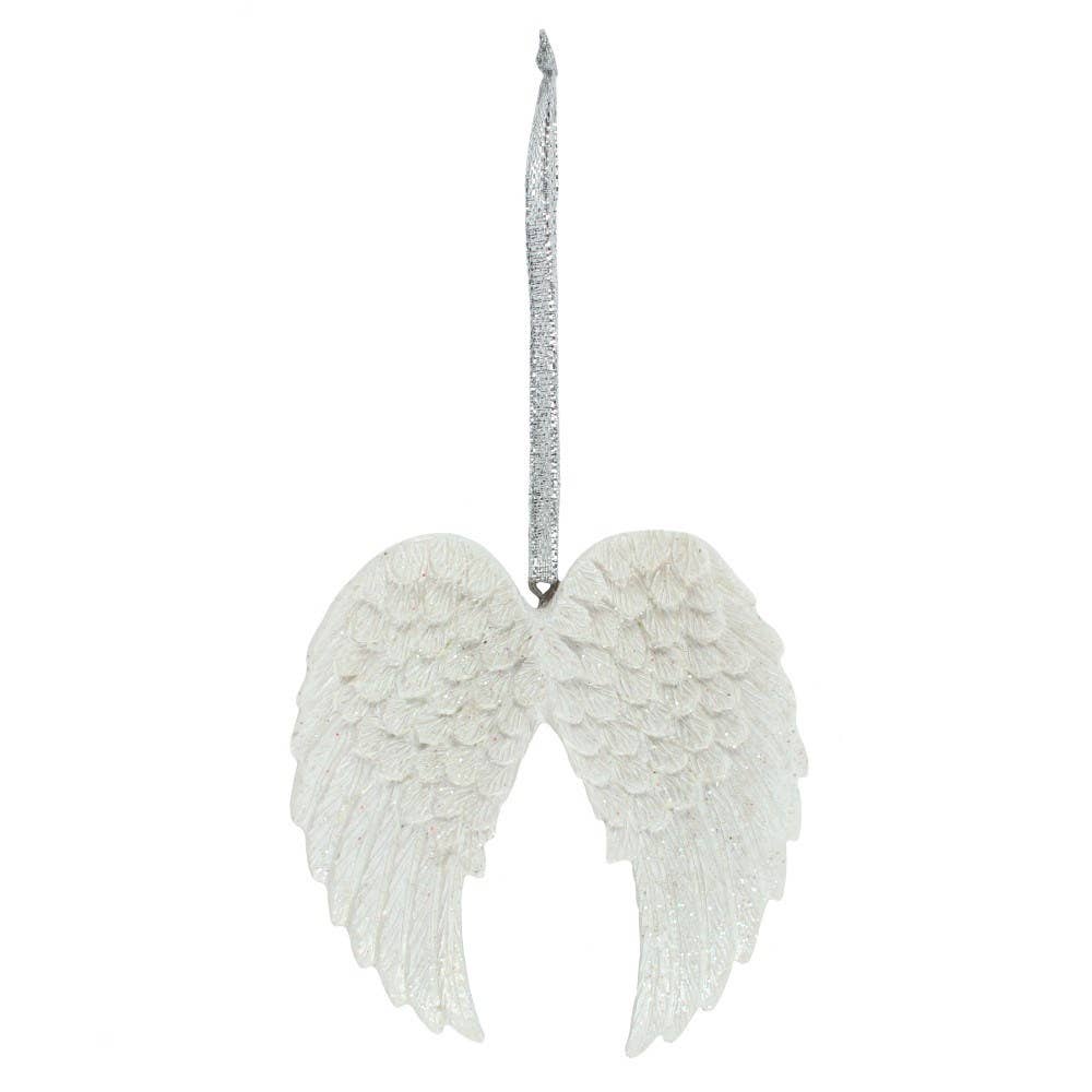 Double Glitter Angel Wing Hanging Decoration AO_33327
