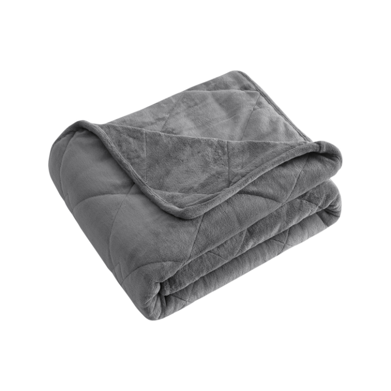 Dream Theory Machine Washable Butter Velvet weighted blanket Gray / 48"x72" WB-BUTVL-GRY12