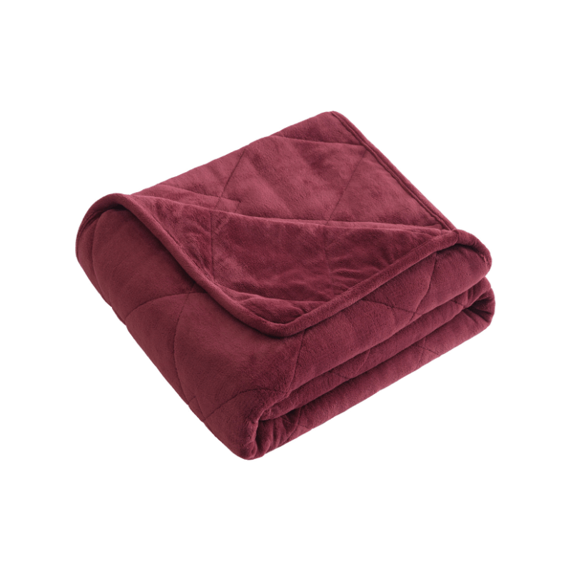 Dream Theory Machine Washable Butter Velvet weighted blanket Red / 60"x80" WB-BUTVL-RED18