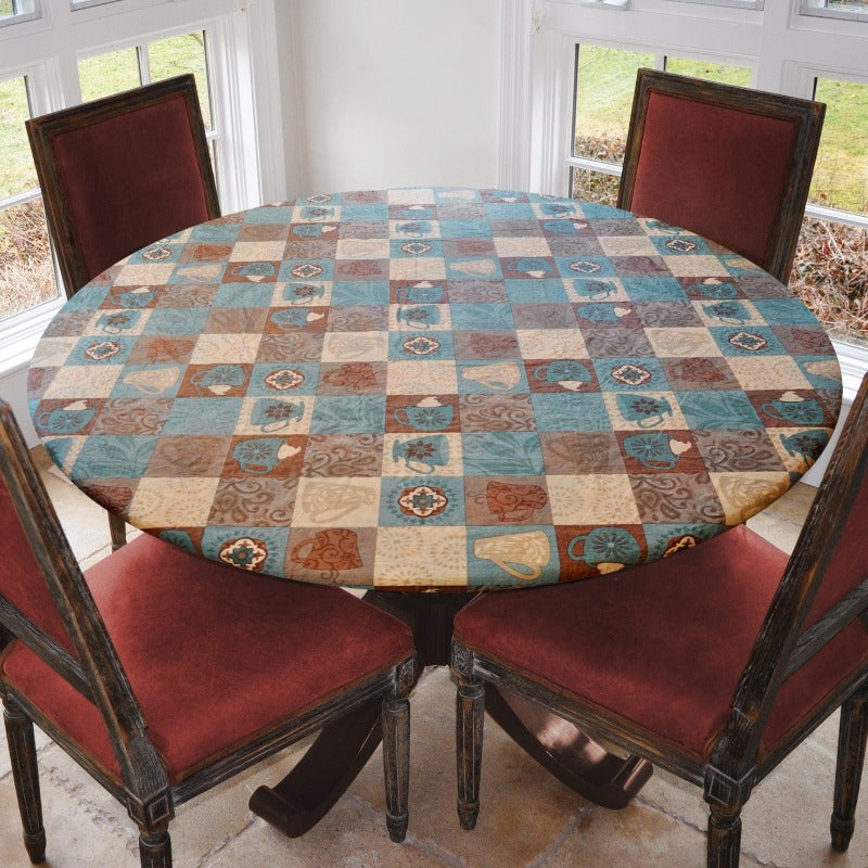 Flannel Backed Vinyl Fitted Table Covers
