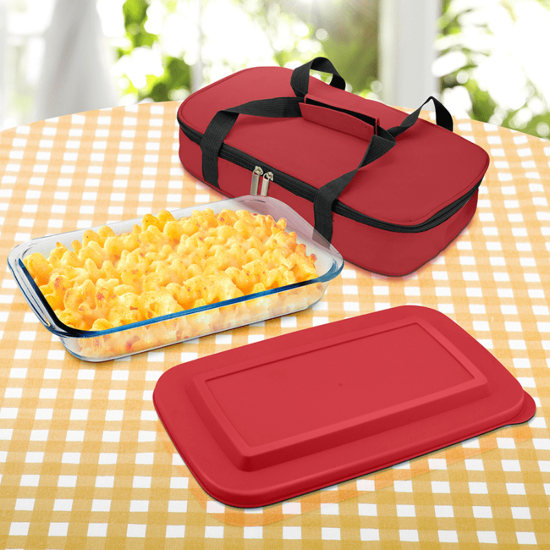 Glass Baking Dish with Lid & Insulated Bag PG94158