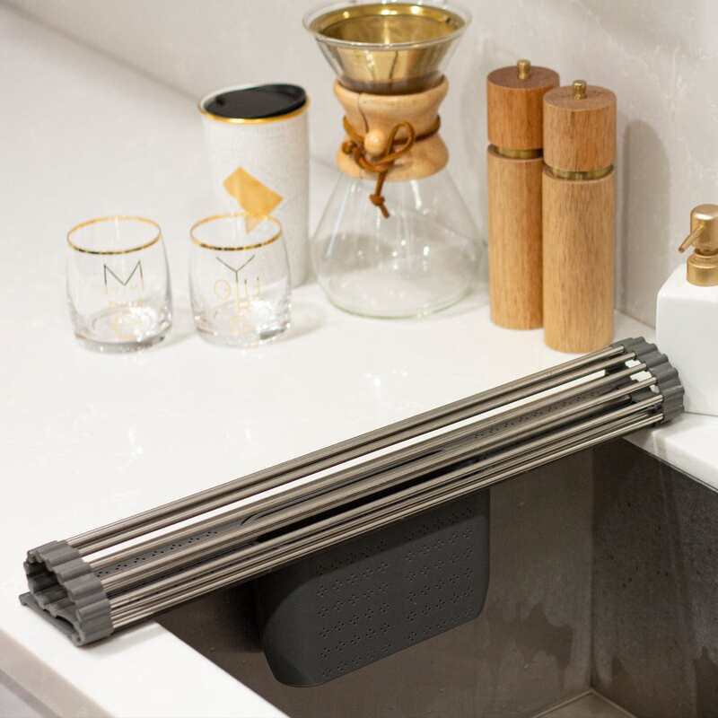 Over the Sink Rack with Utensil Organizer A679496