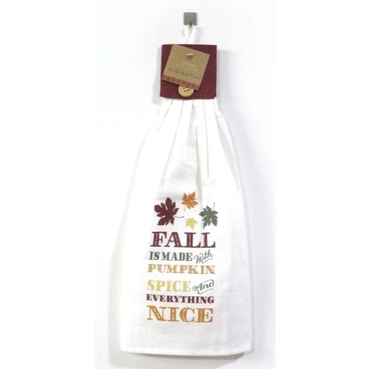 Set of 4 Fall Hanging Kitchen Towels 338-KT