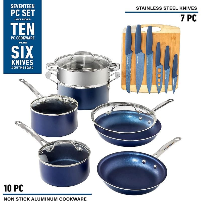Granitestone 10-pc. Nonstick Pots and Pans Cookware Set, Color