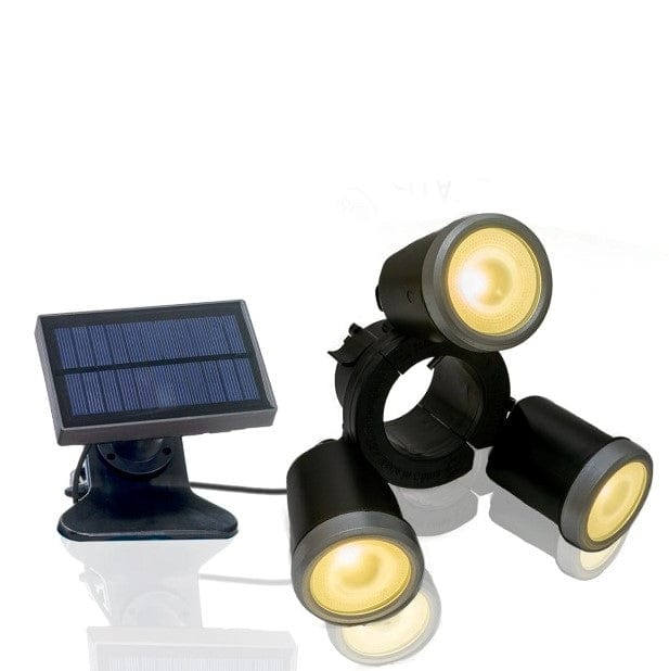 3-in-1 Solar LED Outdoor Patio Umbrella Adjustable Spotlight TOE309