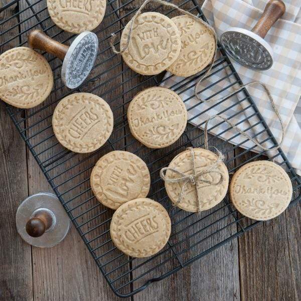 3 Piece Cookie Stamps Set with Greetings 01280M
