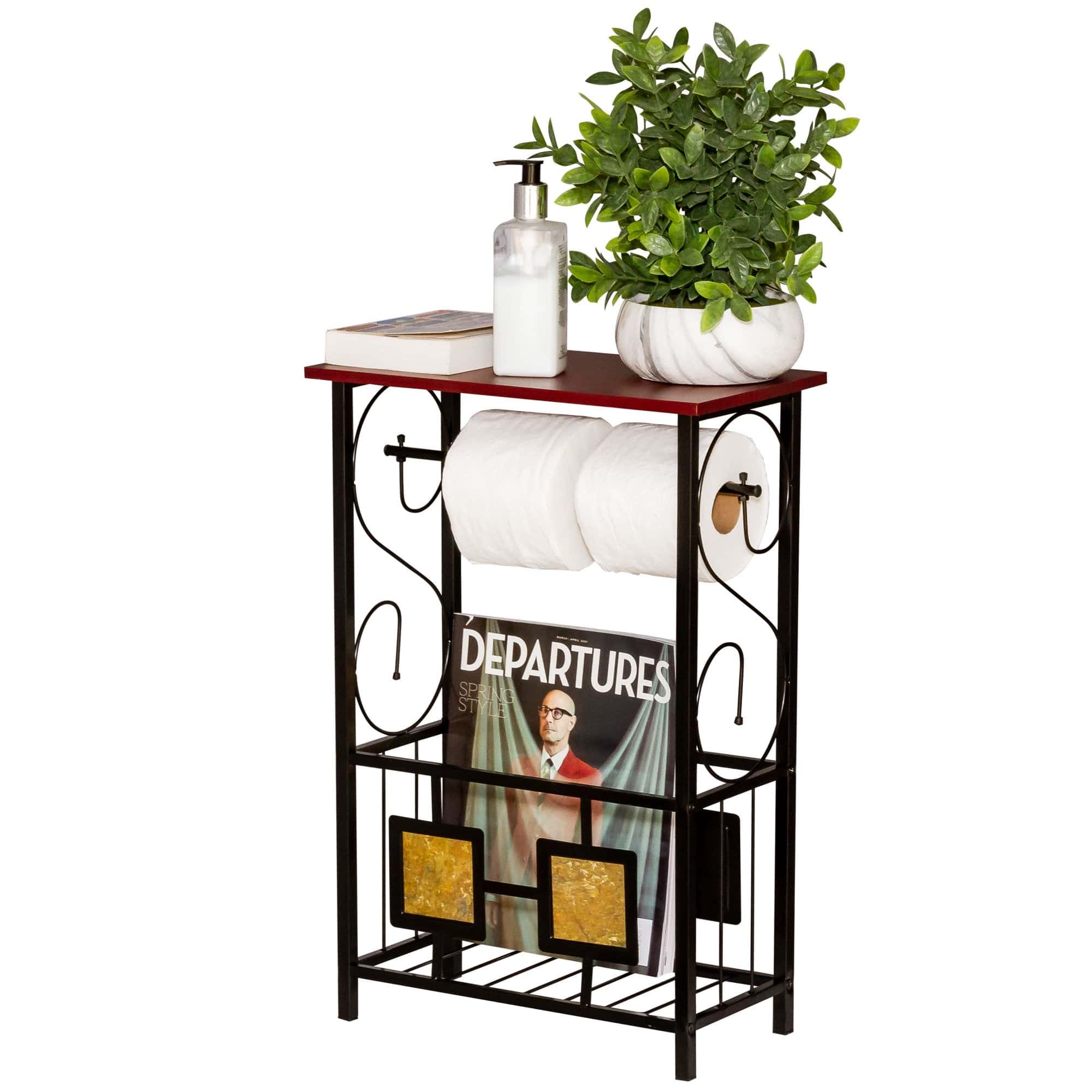 Bathroom Storage Table with Decorative Square Tiles DOM5300
