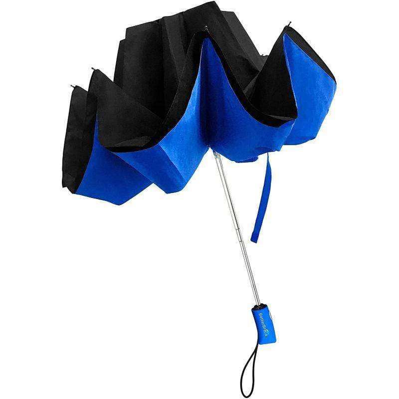 Better Brella Compact Reverse Open Umbrella Blue EM1675
