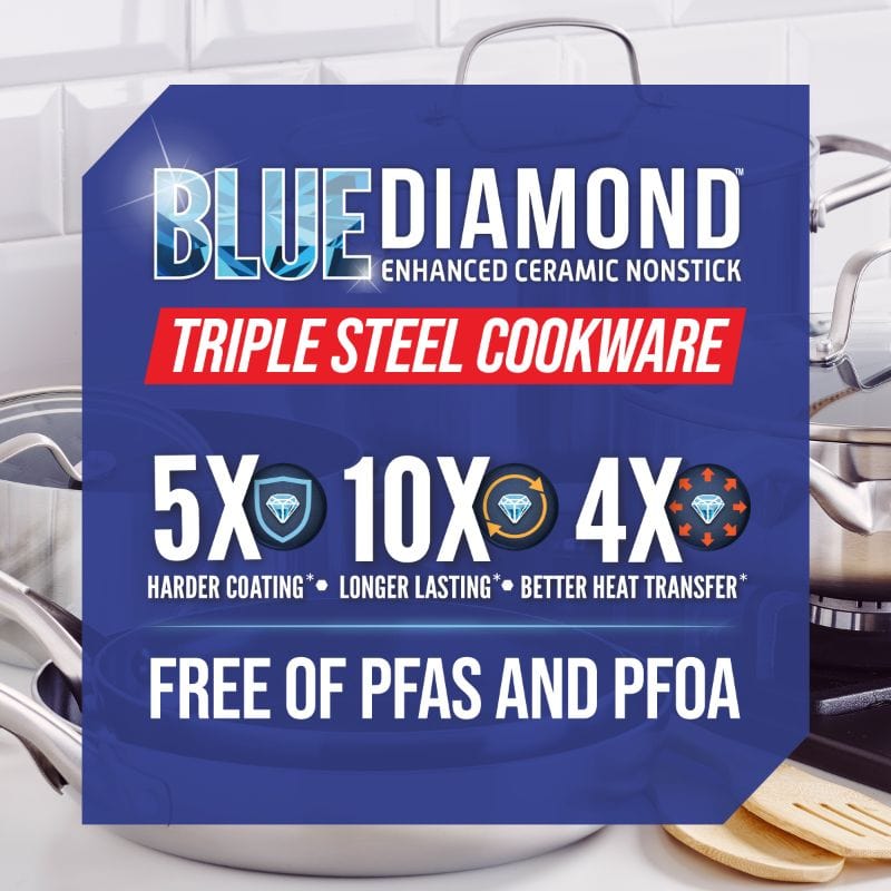 Blue Diamond Stainless Clad Pro 11" Fry Pan CC006070-001
