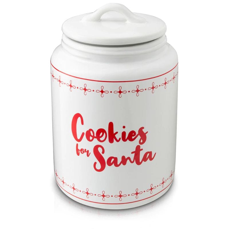 Ceramic Cookie Jar w/ Holiday Print and Message PG94079