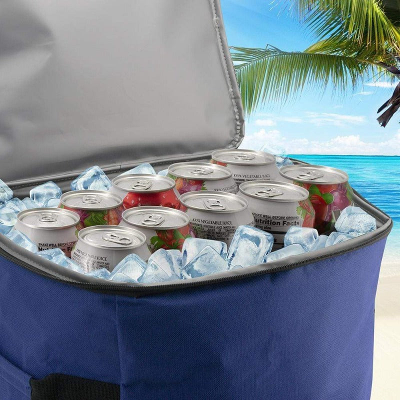 Collapsible Insulated 50 Can Rolling Cooler PG94072