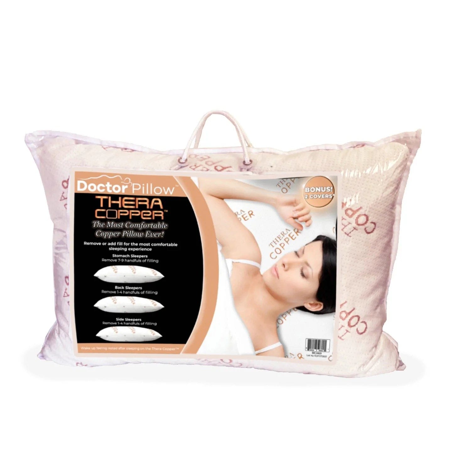 Dr. Pillow Thera 5-in-1 Copper Cooling Pillow BK3469