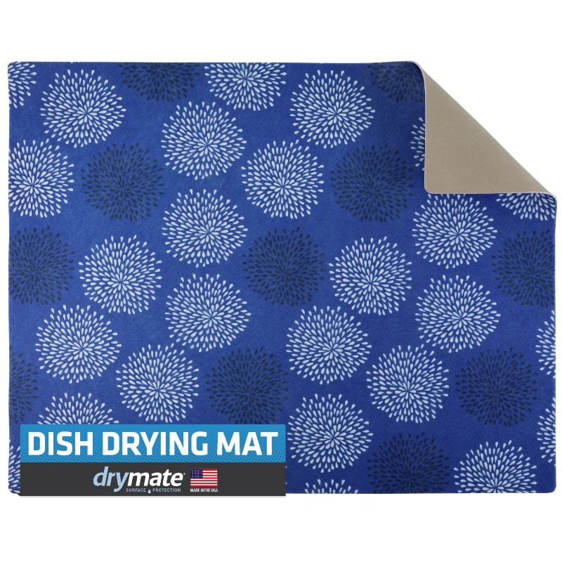 Drymate Low-Profile Dish Drying Mat Medicine Blue KDM1924GMB8P