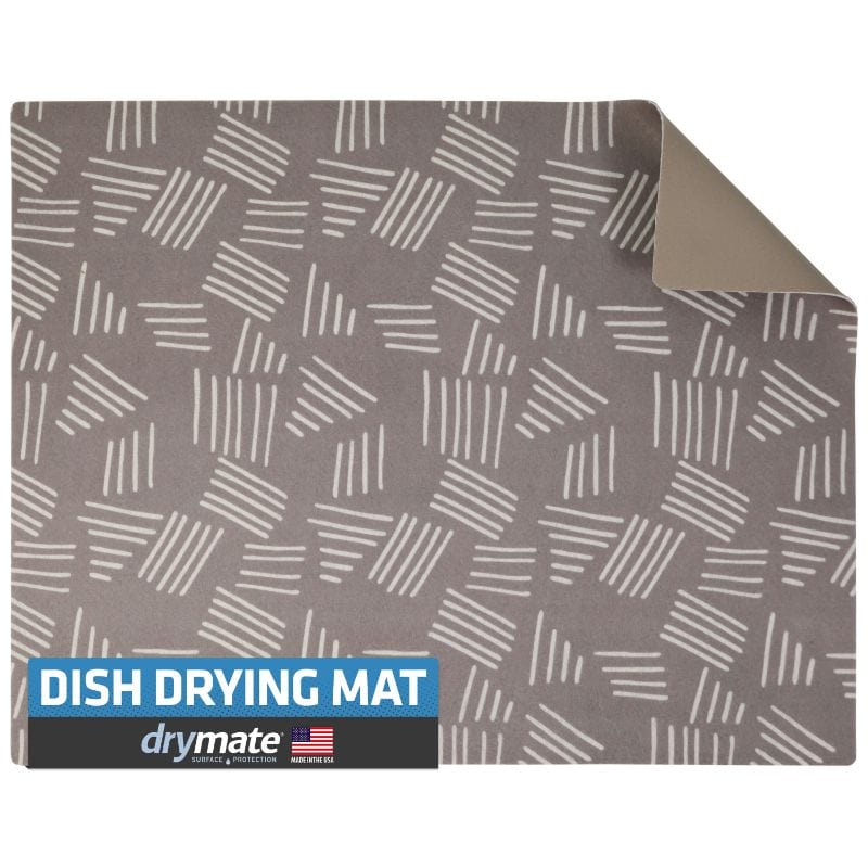 Drymate Low-Profile Dish Drying Mat Modern Brush KDM1924MBSP