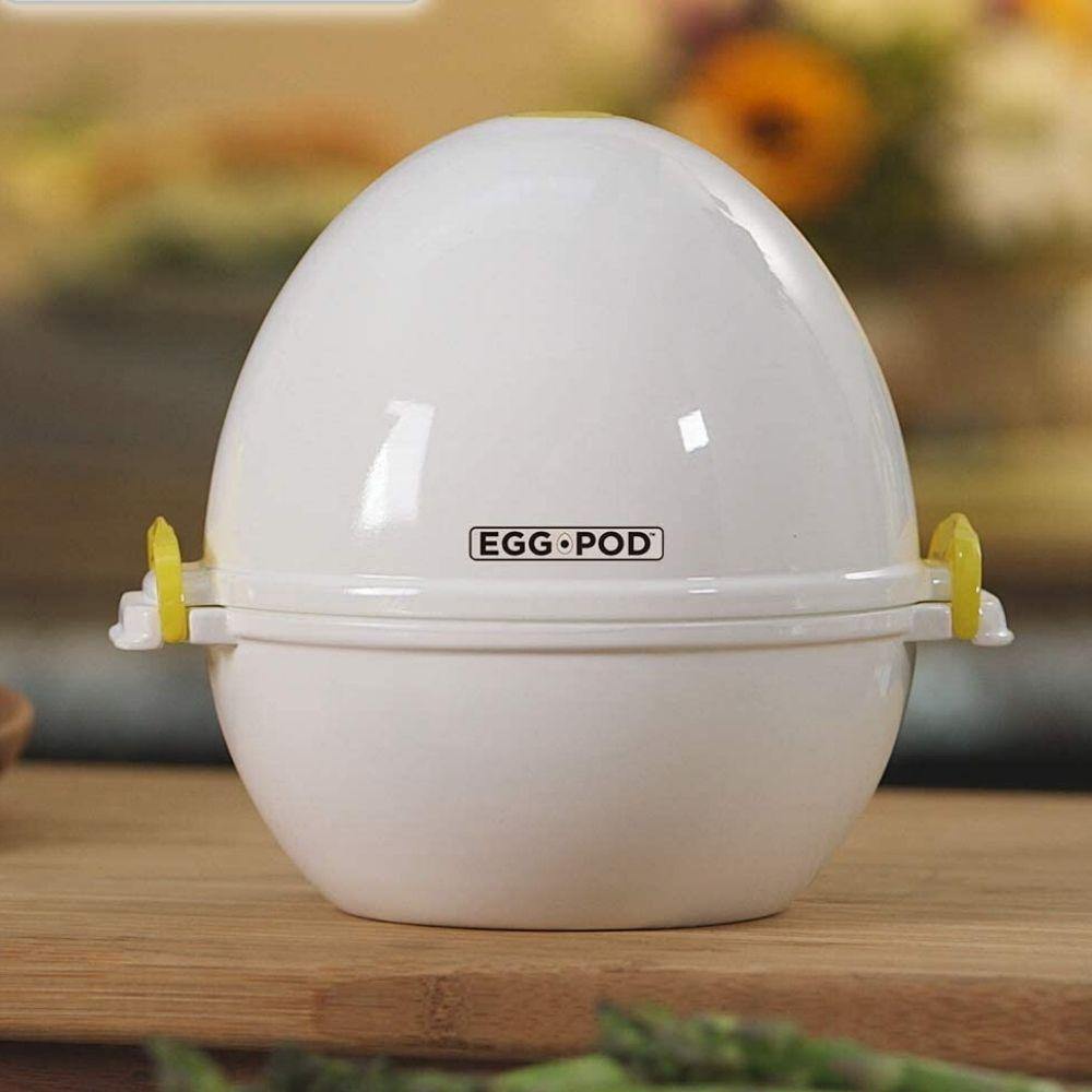 Egg Pod Microwave Egg Cooker Perfectly Cooks Eggs And Detaches The Shell  NEW
