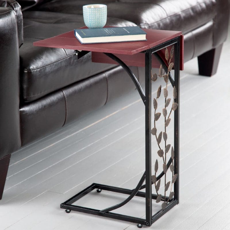 Expandable Flip-up Leaf Design Side Sofa Table 5191
