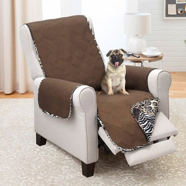 Extra Large Quilted Recliner Protector With Pockets