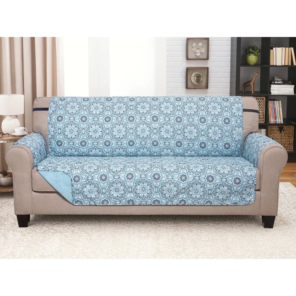 Extra Large Sofa Slipcover Protectors Starburst Aqua 704855