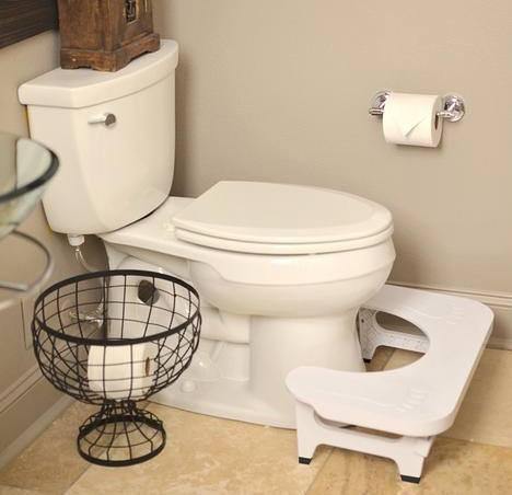 EZ-Go Toilet Stool Ergonomic Restroom Aid EZG01