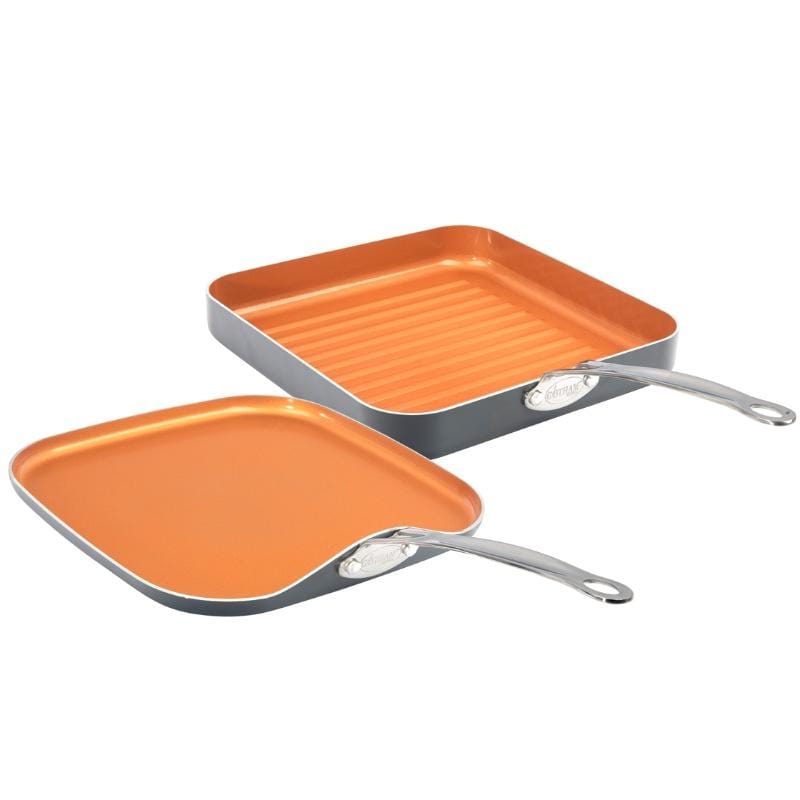 Gotham Steel Handled Non-Stick Square Fry Pans