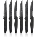  Granitestone Nutriblade 6-Piece Steak Knives with Comfortable  Handles, Stainless Steel Serrated Blades – Dishwasher-safe and Rust-proof  Steak Knife For Home and Restaurant Use As Seen On TV: Home & Kitchen