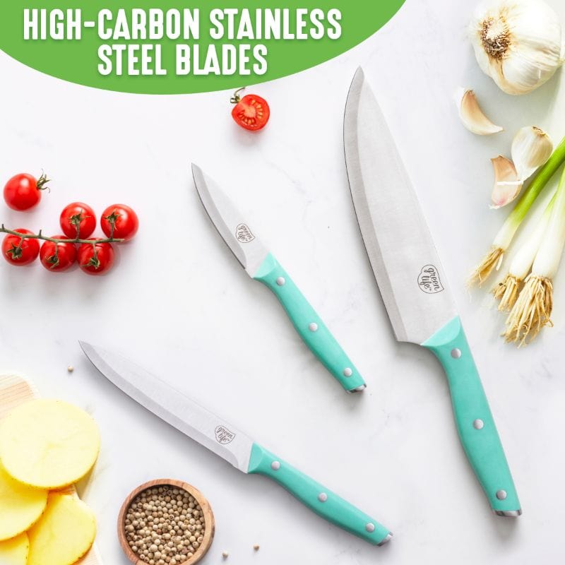 GreenLife High-Carbon Stainless Steel 3pc. Cutlery Set