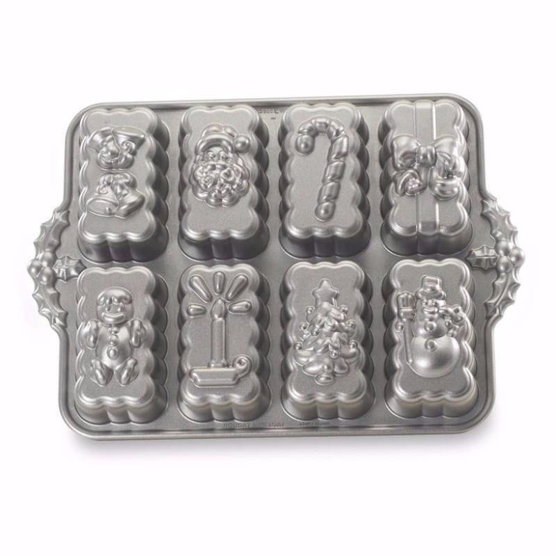 Holiday Mini Loaves Cake Pan by Nordic Ware 53948M