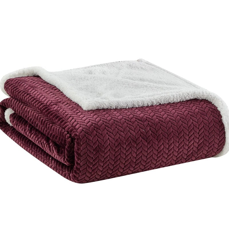 Jacquard Sherpa Oversized Bedding and Blanket