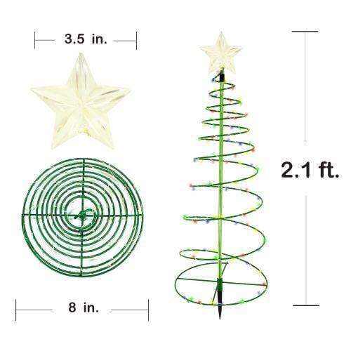 Merrylite Solar LED Metal Christmas Tree Decoration