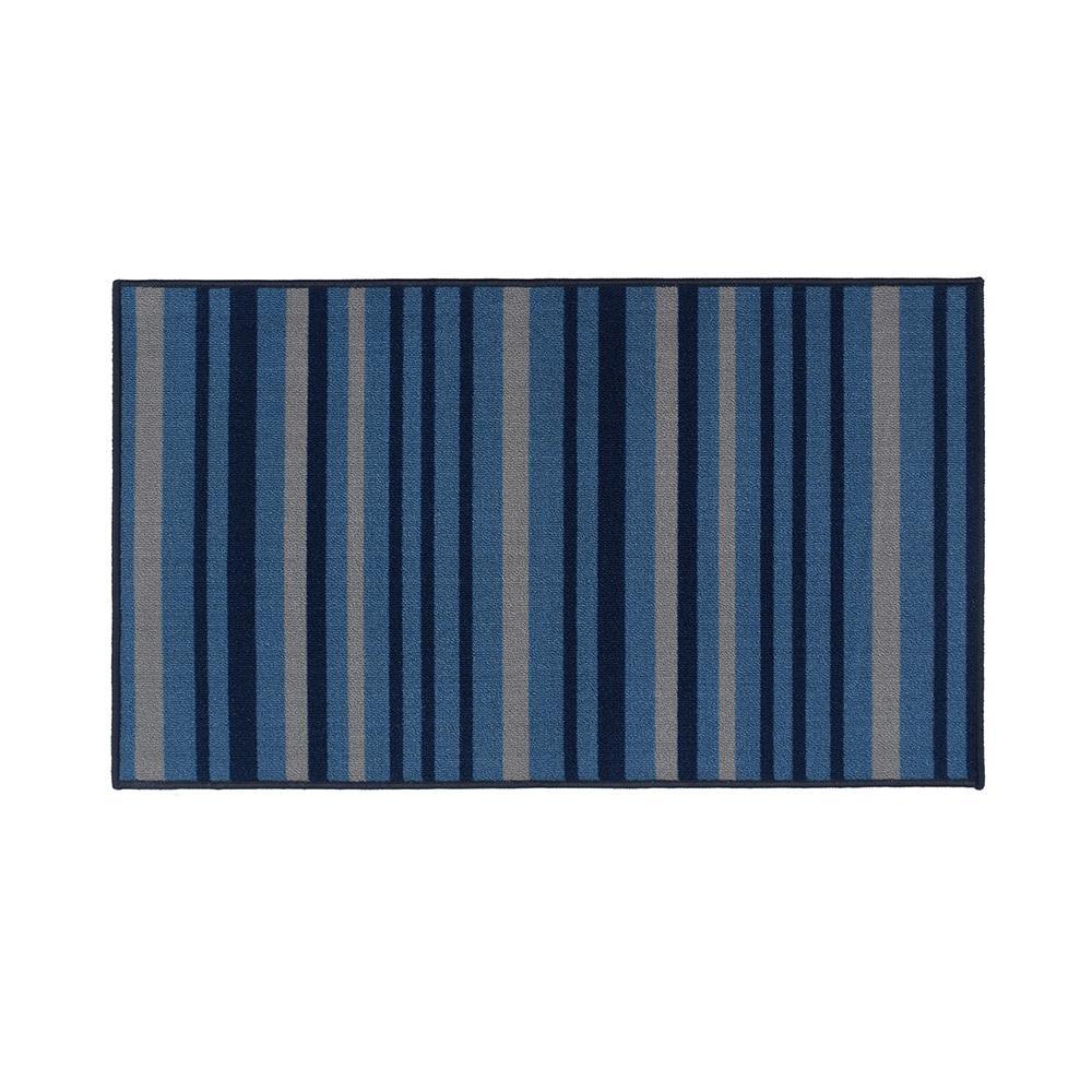 Nouveau Stripe Area Rugs 26"x 45" / Blue NOU-26X45-BL