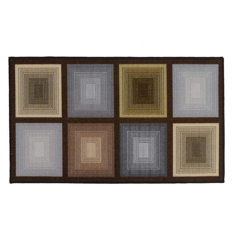 Optic Squares Area Rugs 26" x 45" / Neutral OPT-26X45-NEUT