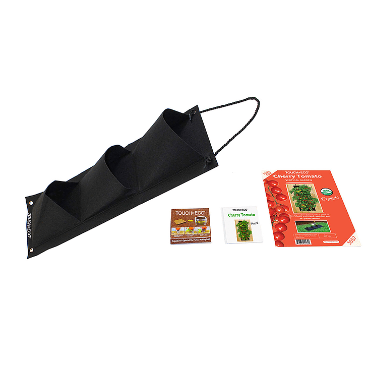 Organic Cherry Tomato Hanging Seed Bag with Soil Block 6075