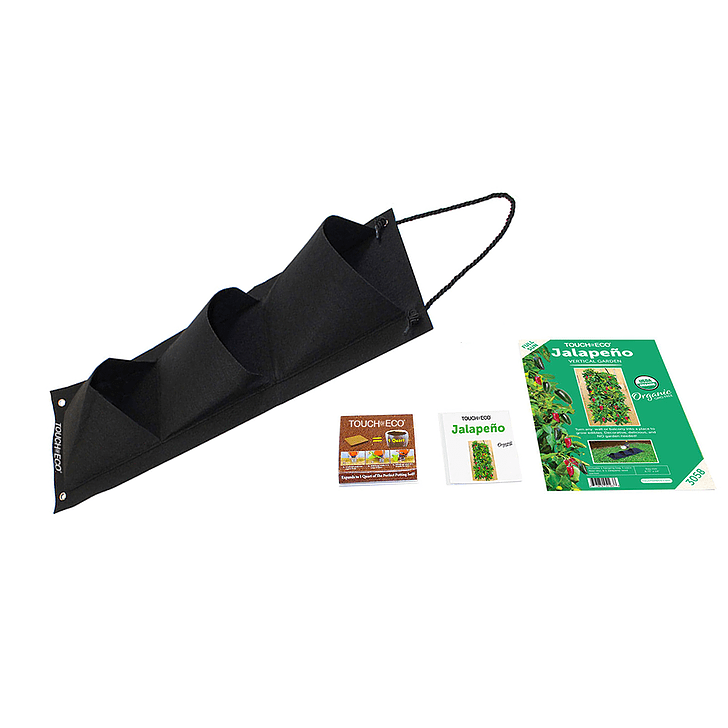 Organic Jalapeno Hanging Seed Bag with Soil Block 6076