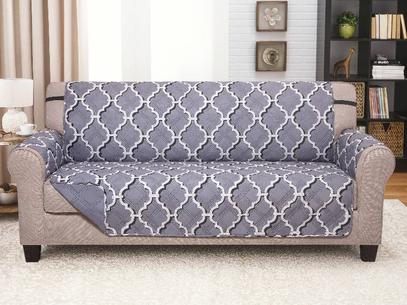 Quilted Sofa Slipcover Protectors Odyssey Gray 704893