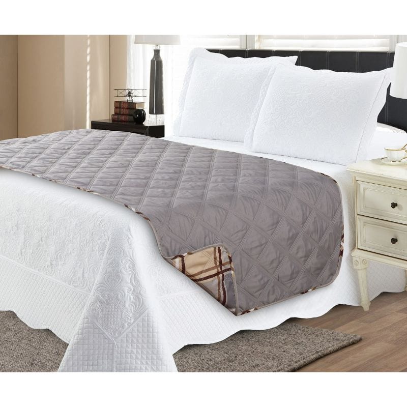 Reversible Stitched Bed Runner Protector