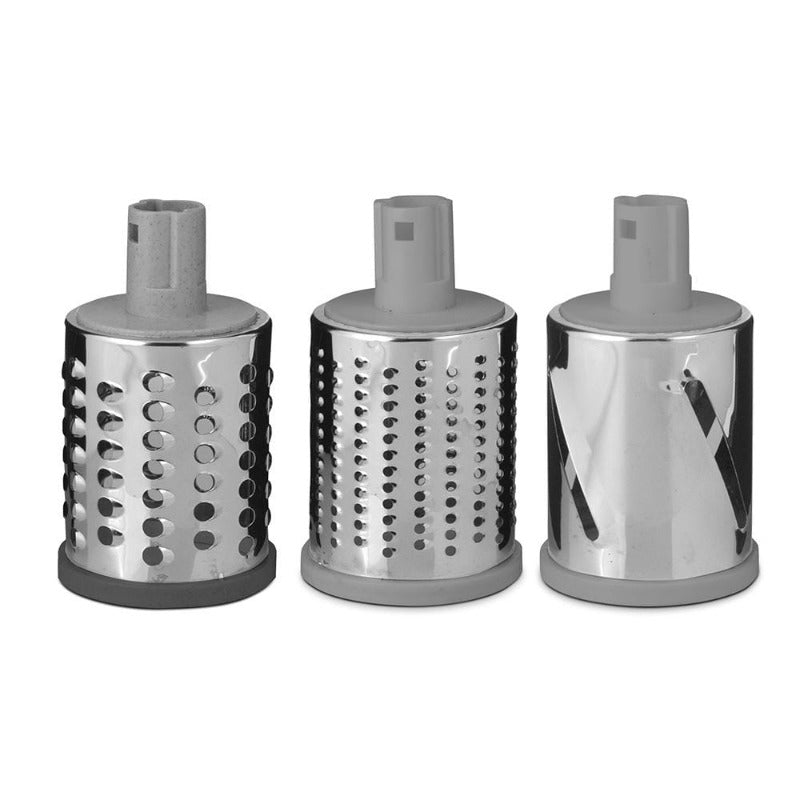 3 in 1 Rotary Cheese Grater -Manual Vegetable Slicer with Stainless Steel  Grater