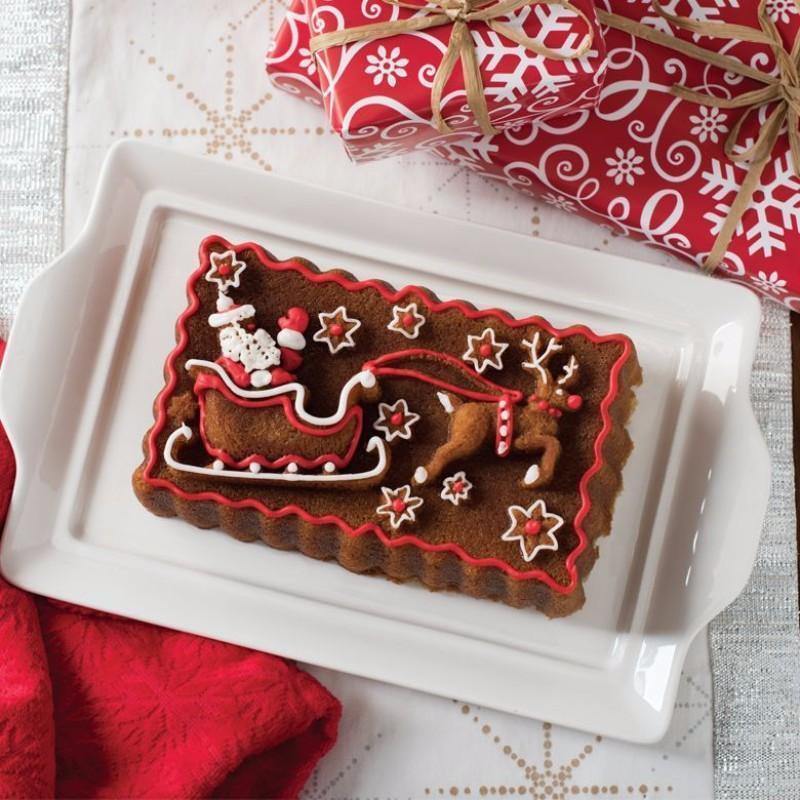 Santa's Sleigh Holiday Loaf Pan by NordicWare 90848M
