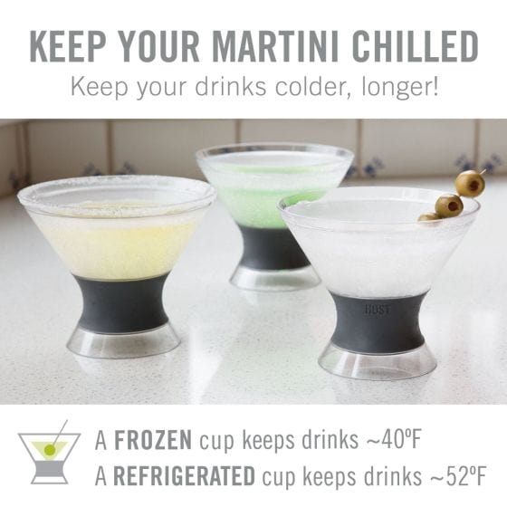 Set of 2 Martini Freezer Cooling Cups 3310