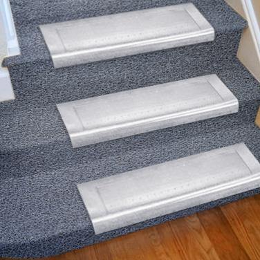 Set of 2 Non-Slip See Through Carpet Stair Treads K7651