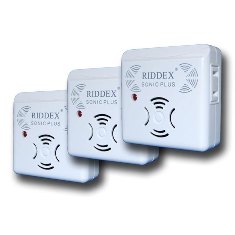 Set of 3 Riddex Sonic Electronic Rodent and Pest Repellers 030501-3-ULTRA
