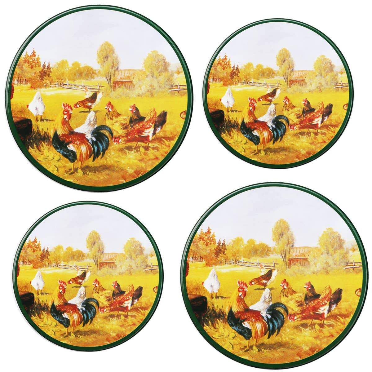Set of 4 Country Electric Burner Covers 4-008-G