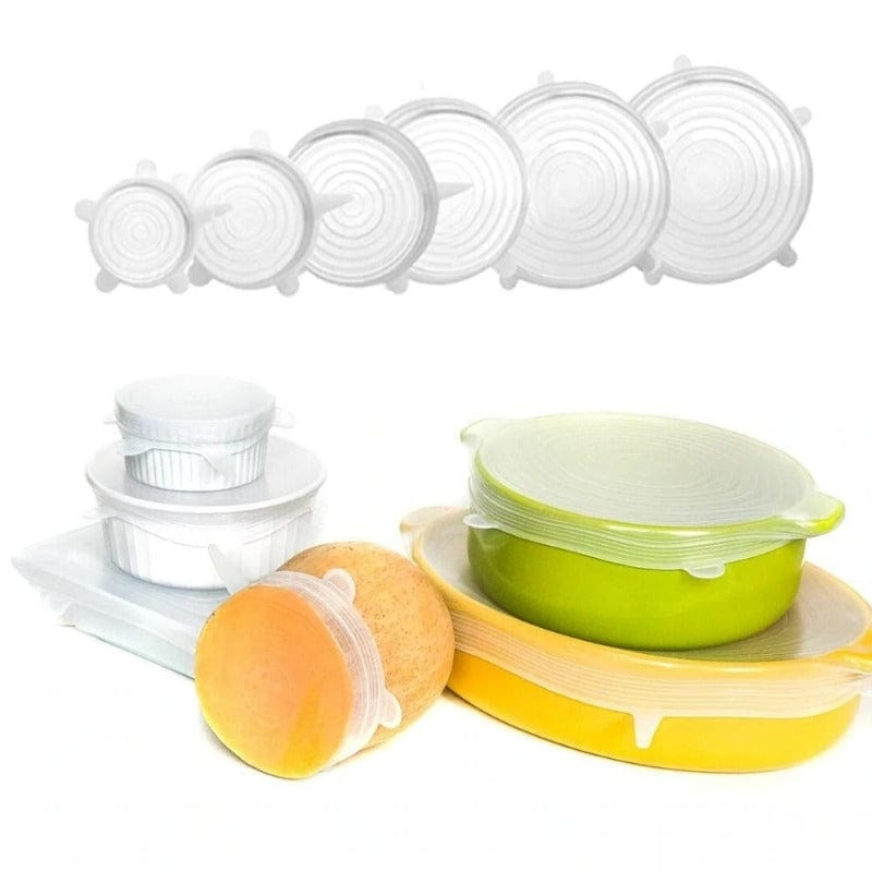 Set of 6 Silicone Stretch Food Storage Covers 4791