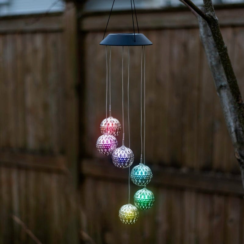 Solar Color Changing LED Mobile Wind Chime-Globe