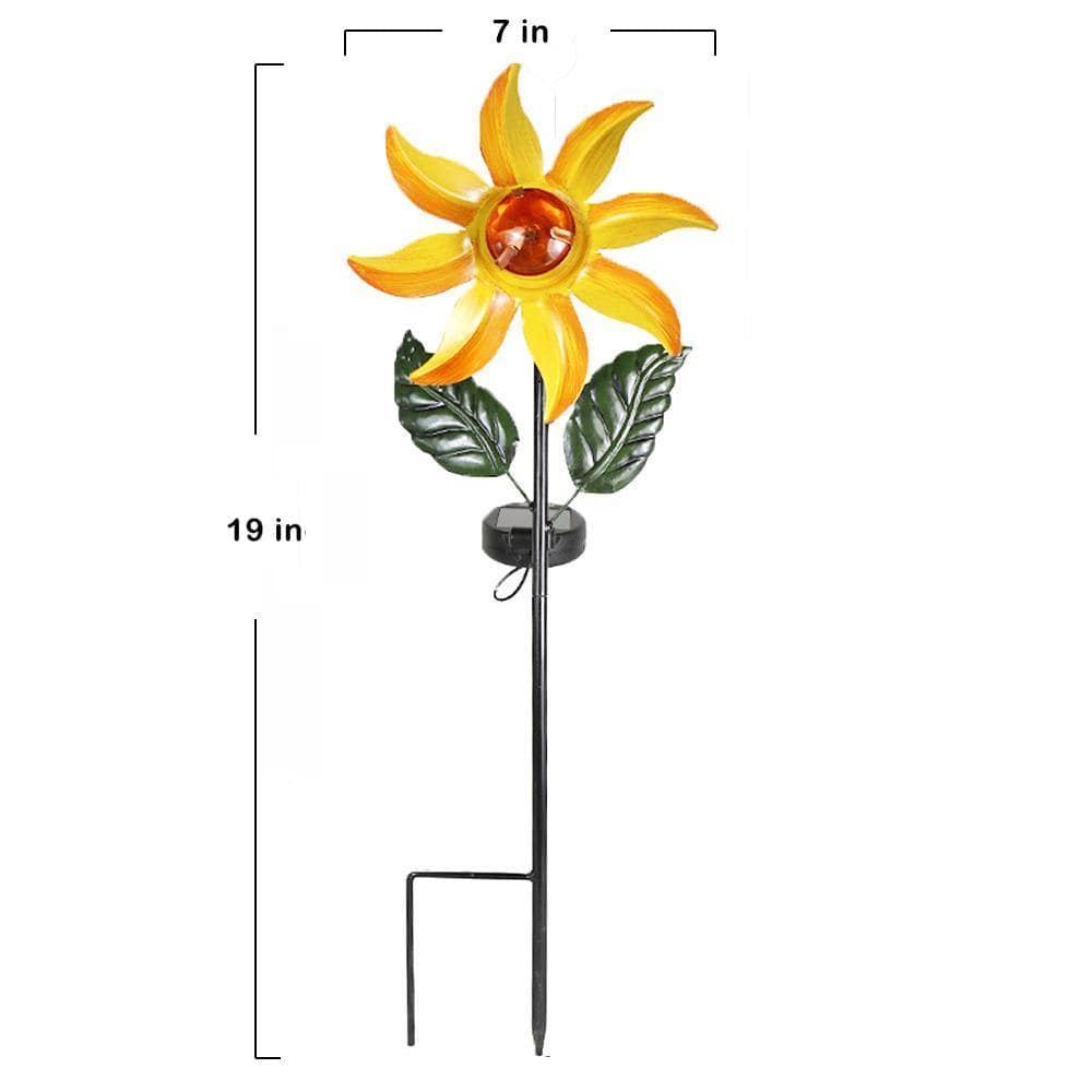 Solar LED Garden Wind Spinners with Light